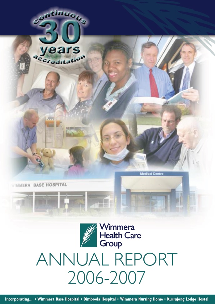 Annual Report Cover 2006 2007